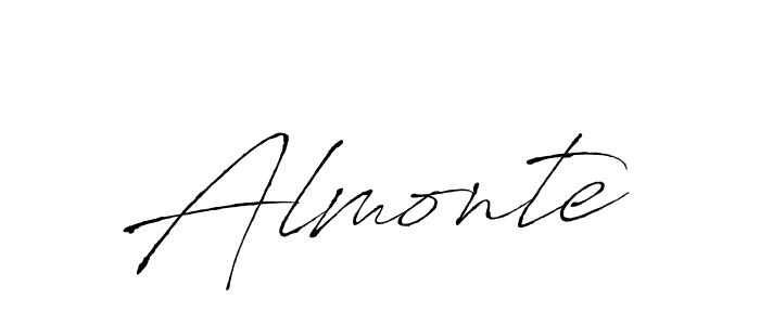 How to make Almonte signature? Antro_Vectra is a professional autograph style. Create handwritten signature for Almonte name. Almonte signature style 6 images and pictures png