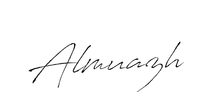 Almuazh stylish signature style. Best Handwritten Sign (Antro_Vectra) for my name. Handwritten Signature Collection Ideas for my name Almuazh. Almuazh signature style 6 images and pictures png