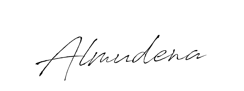 Create a beautiful signature design for name Almudena. With this signature (Antro_Vectra) fonts, you can make a handwritten signature for free. Almudena signature style 6 images and pictures png