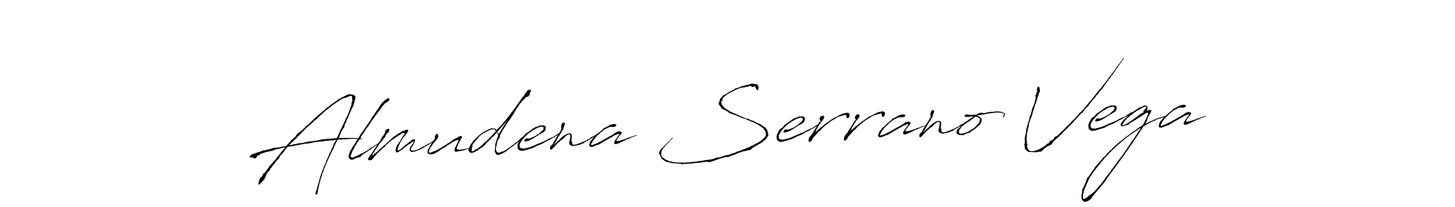 How to make Almudena Serrano Vega name signature. Use Antro_Vectra style for creating short signs online. This is the latest handwritten sign. Almudena Serrano Vega signature style 6 images and pictures png