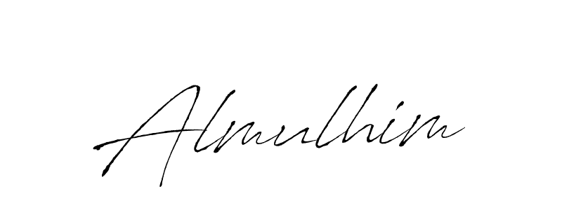 Use a signature maker to create a handwritten signature online. With this signature software, you can design (Antro_Vectra) your own signature for name Almulhim. Almulhim signature style 6 images and pictures png