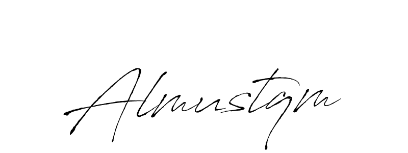 Make a beautiful signature design for name Almustqm. With this signature (Antro_Vectra) style, you can create a handwritten signature for free. Almustqm signature style 6 images and pictures png