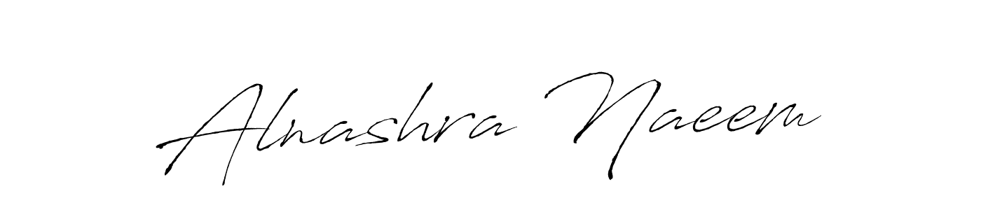 The best way (Antro_Vectra) to make a short signature is to pick only two or three words in your name. The name Alnashra Naeem include a total of six letters. For converting this name. Alnashra Naeem signature style 6 images and pictures png