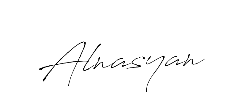 Make a beautiful signature design for name Alnasyan. With this signature (Antro_Vectra) style, you can create a handwritten signature for free. Alnasyan signature style 6 images and pictures png