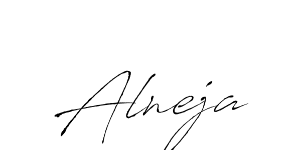 Also we have Alneja name is the best signature style. Create professional handwritten signature collection using Antro_Vectra autograph style. Alneja signature style 6 images and pictures png