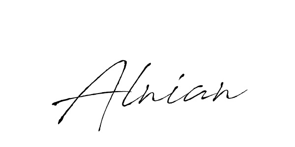 You should practise on your own different ways (Antro_Vectra) to write your name (Alnian) in signature. don't let someone else do it for you. Alnian signature style 6 images and pictures png