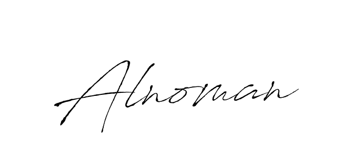 Use a signature maker to create a handwritten signature online. With this signature software, you can design (Antro_Vectra) your own signature for name Alnoman. Alnoman signature style 6 images and pictures png