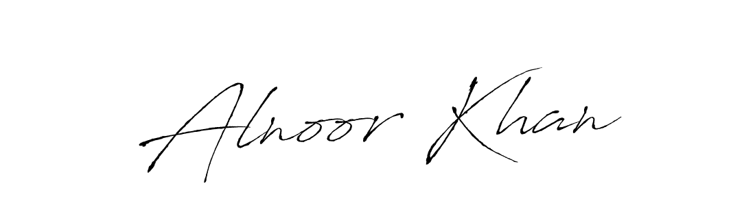 Create a beautiful signature design for name Alnoor Khan. With this signature (Antro_Vectra) fonts, you can make a handwritten signature for free. Alnoor Khan signature style 6 images and pictures png