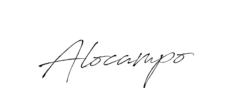 Use a signature maker to create a handwritten signature online. With this signature software, you can design (Antro_Vectra) your own signature for name Alocampo. Alocampo signature style 6 images and pictures png
