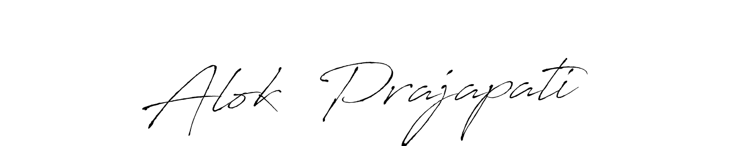 Also You can easily find your signature by using the search form. We will create Alok  Prajapati name handwritten signature images for you free of cost using Antro_Vectra sign style. Alok  Prajapati signature style 6 images and pictures png