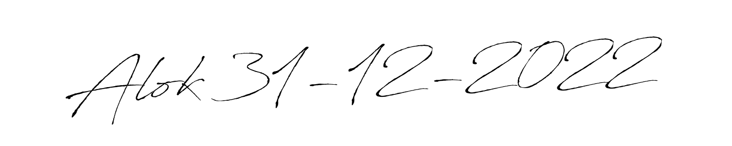 Design your own signature with our free online signature maker. With this signature software, you can create a handwritten (Antro_Vectra) signature for name Alok 31-12-2022. Alok 31-12-2022 signature style 6 images and pictures png