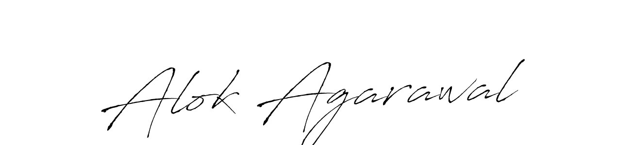 Create a beautiful signature design for name Alok Agarawal. With this signature (Antro_Vectra) fonts, you can make a handwritten signature for free. Alok Agarawal signature style 6 images and pictures png