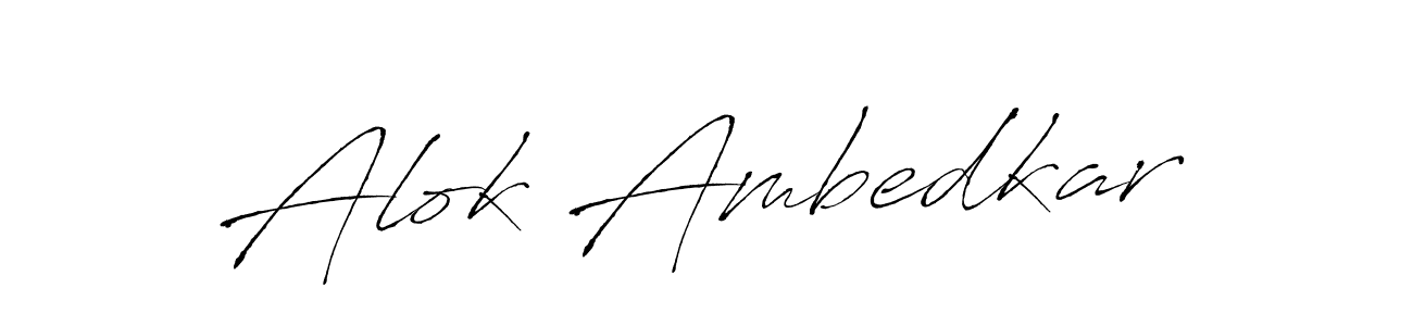 Also we have Alok Ambedkar name is the best signature style. Create professional handwritten signature collection using Antro_Vectra autograph style. Alok Ambedkar signature style 6 images and pictures png