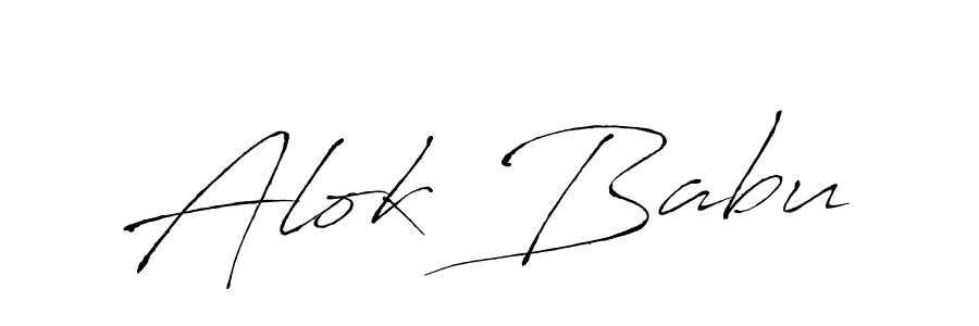 The best way (Antro_Vectra) to make a short signature is to pick only two or three words in your name. The name Alok Babu include a total of six letters. For converting this name. Alok Babu signature style 6 images and pictures png