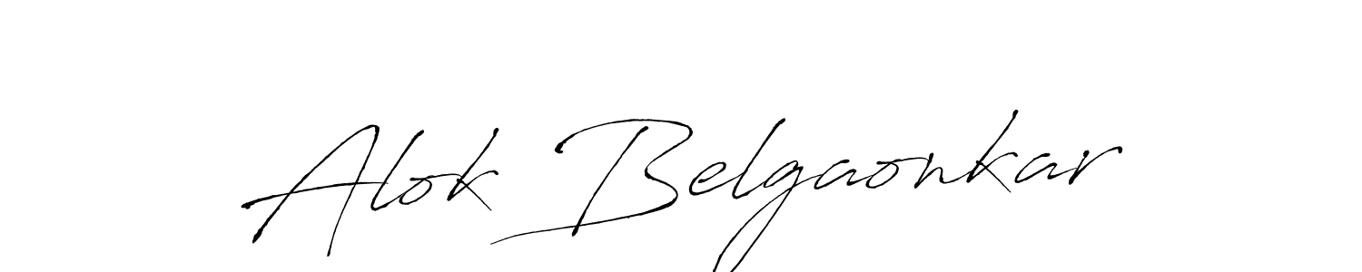 Also we have Alok Belgaonkar name is the best signature style. Create professional handwritten signature collection using Antro_Vectra autograph style. Alok Belgaonkar signature style 6 images and pictures png