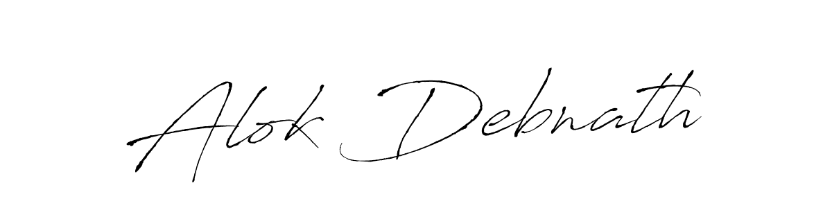 How to make Alok Debnath name signature. Use Antro_Vectra style for creating short signs online. This is the latest handwritten sign. Alok Debnath signature style 6 images and pictures png