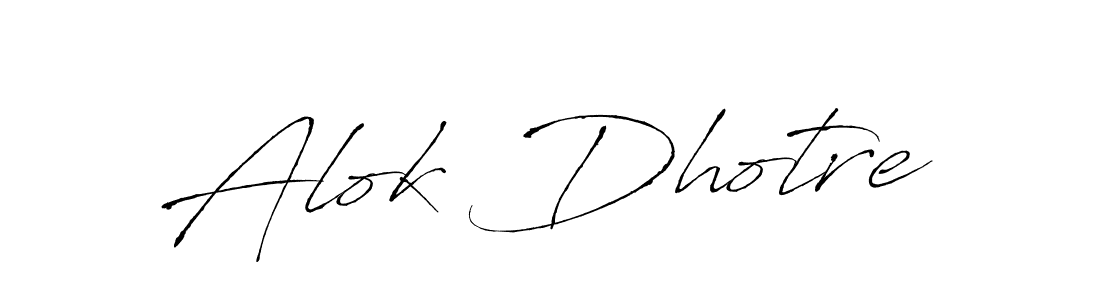 Design your own signature with our free online signature maker. With this signature software, you can create a handwritten (Antro_Vectra) signature for name Alok Dhotre. Alok Dhotre signature style 6 images and pictures png