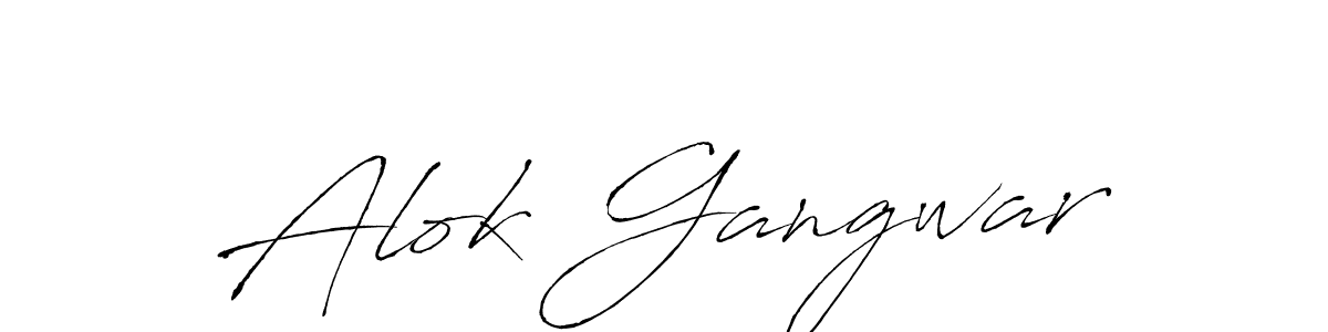 You can use this online signature creator to create a handwritten signature for the name Alok Gangwar. This is the best online autograph maker. Alok Gangwar signature style 6 images and pictures png