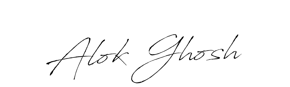 Antro_Vectra is a professional signature style that is perfect for those who want to add a touch of class to their signature. It is also a great choice for those who want to make their signature more unique. Get Alok Ghosh name to fancy signature for free. Alok Ghosh signature style 6 images and pictures png