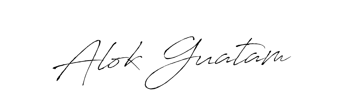 Antro_Vectra is a professional signature style that is perfect for those who want to add a touch of class to their signature. It is also a great choice for those who want to make their signature more unique. Get Alok Guatam name to fancy signature for free. Alok Guatam signature style 6 images and pictures png