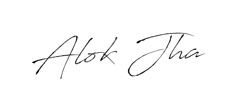 How to make Alok Jha signature? Antro_Vectra is a professional autograph style. Create handwritten signature for Alok Jha name. Alok Jha signature style 6 images and pictures png