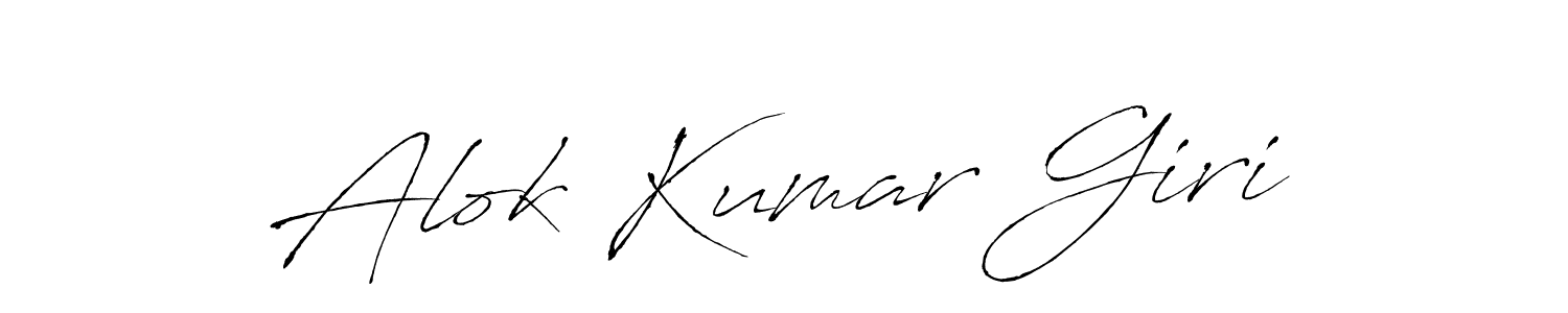 Make a beautiful signature design for name Alok Kumar Giri. With this signature (Antro_Vectra) style, you can create a handwritten signature for free. Alok Kumar Giri signature style 6 images and pictures png