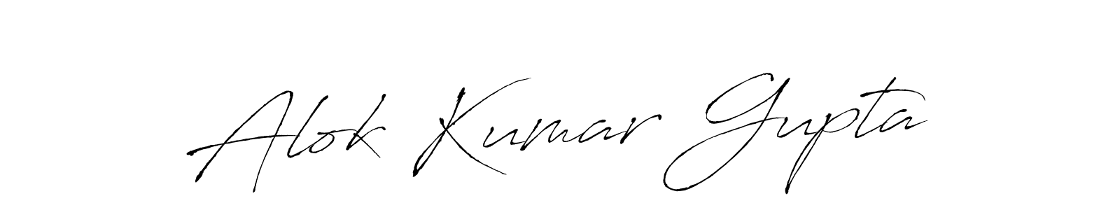 Alok Kumar Gupta stylish signature style. Best Handwritten Sign (Antro_Vectra) for my name. Handwritten Signature Collection Ideas for my name Alok Kumar Gupta. Alok Kumar Gupta signature style 6 images and pictures png