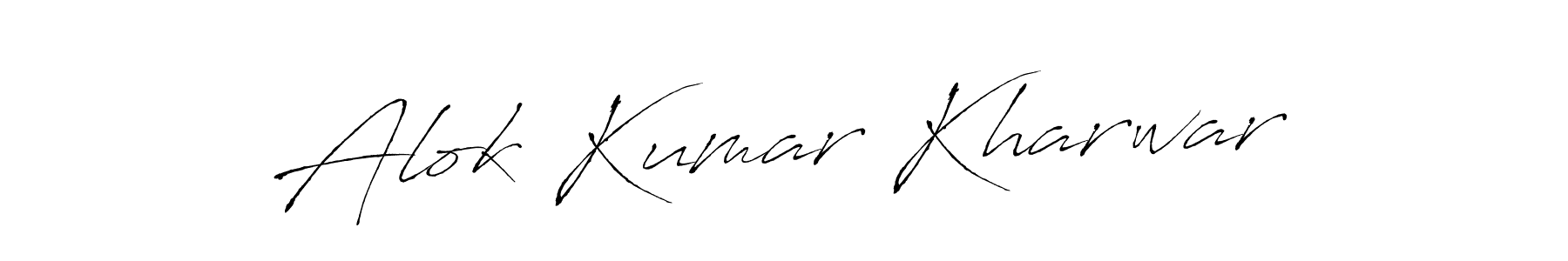 Alok Kumar Kharwar stylish signature style. Best Handwritten Sign (Antro_Vectra) for my name. Handwritten Signature Collection Ideas for my name Alok Kumar Kharwar. Alok Kumar Kharwar signature style 6 images and pictures png