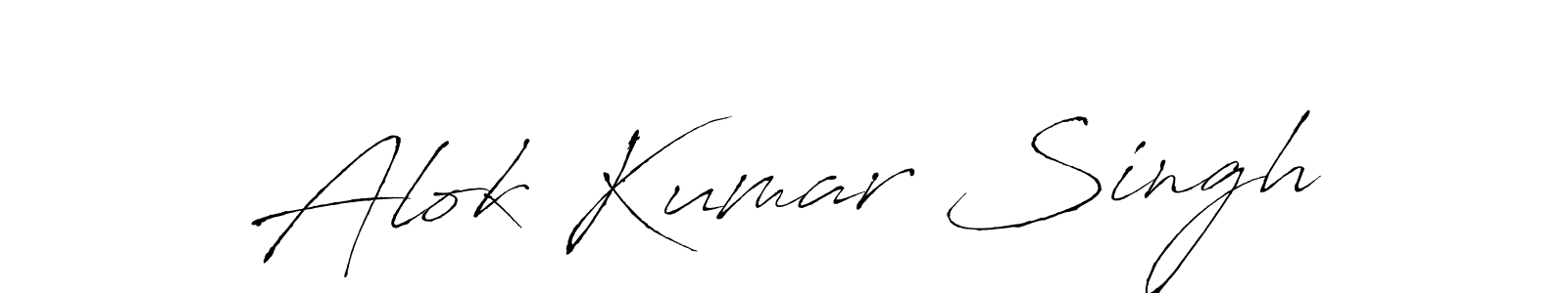 Alok Kumar Singh stylish signature style. Best Handwritten Sign (Antro_Vectra) for my name. Handwritten Signature Collection Ideas for my name Alok Kumar Singh. Alok Kumar Singh signature style 6 images and pictures png