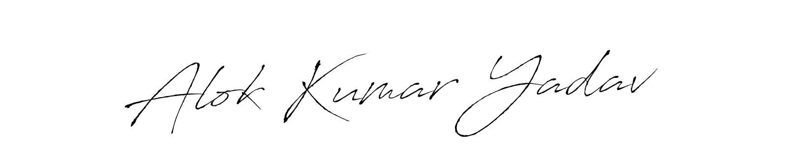 How to make Alok Kumar Yadav signature? Antro_Vectra is a professional autograph style. Create handwritten signature for Alok Kumar Yadav name. Alok Kumar Yadav signature style 6 images and pictures png