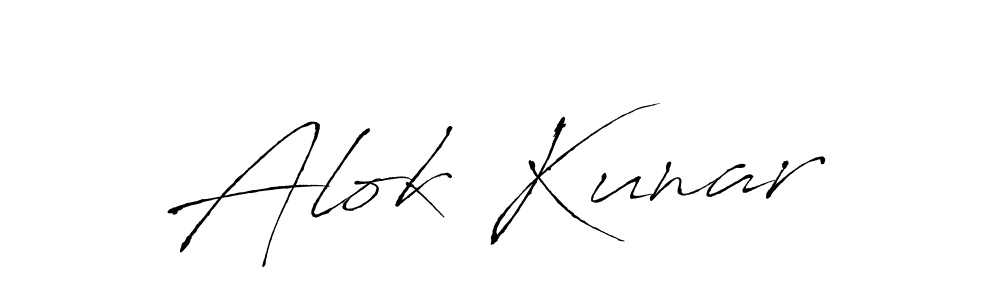 You should practise on your own different ways (Antro_Vectra) to write your name (Alok Kunar) in signature. don't let someone else do it for you. Alok Kunar signature style 6 images and pictures png