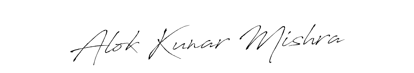 Antro_Vectra is a professional signature style that is perfect for those who want to add a touch of class to their signature. It is also a great choice for those who want to make their signature more unique. Get Alok Kunar Mishra name to fancy signature for free. Alok Kunar Mishra signature style 6 images and pictures png
