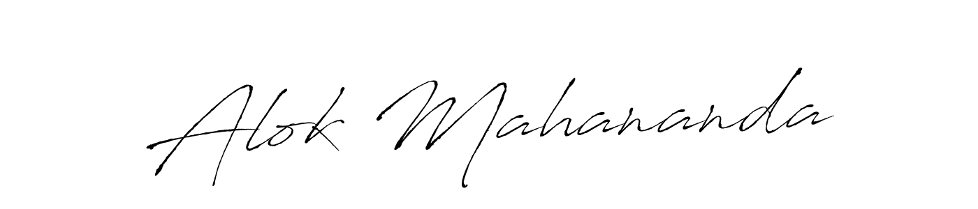 Design your own signature with our free online signature maker. With this signature software, you can create a handwritten (Antro_Vectra) signature for name Alok Mahananda. Alok Mahananda signature style 6 images and pictures png