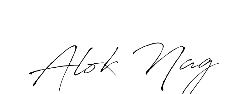 Make a beautiful signature design for name Alok Nag. With this signature (Antro_Vectra) style, you can create a handwritten signature for free. Alok Nag signature style 6 images and pictures png
