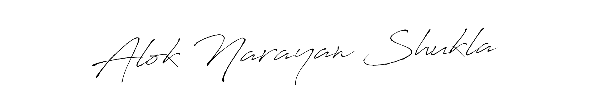 This is the best signature style for the Alok Narayan Shukla name. Also you like these signature font (Antro_Vectra). Mix name signature. Alok Narayan Shukla signature style 6 images and pictures png
