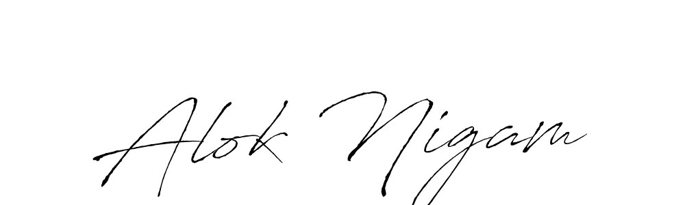 Also You can easily find your signature by using the search form. We will create Alok Nigam name handwritten signature images for you free of cost using Antro_Vectra sign style. Alok Nigam signature style 6 images and pictures png