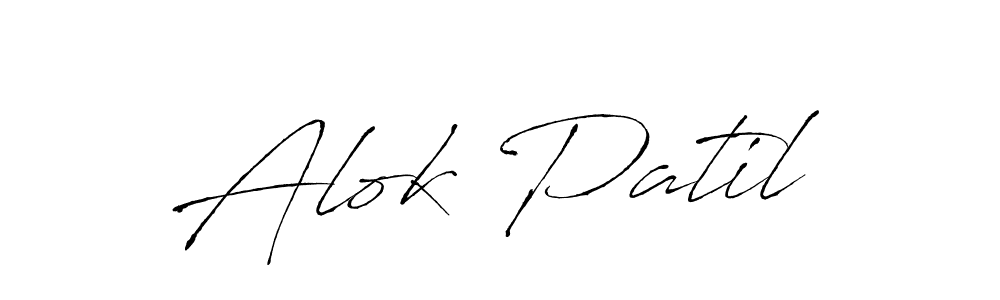 Also we have Alok Patil name is the best signature style. Create professional handwritten signature collection using Antro_Vectra autograph style. Alok Patil signature style 6 images and pictures png