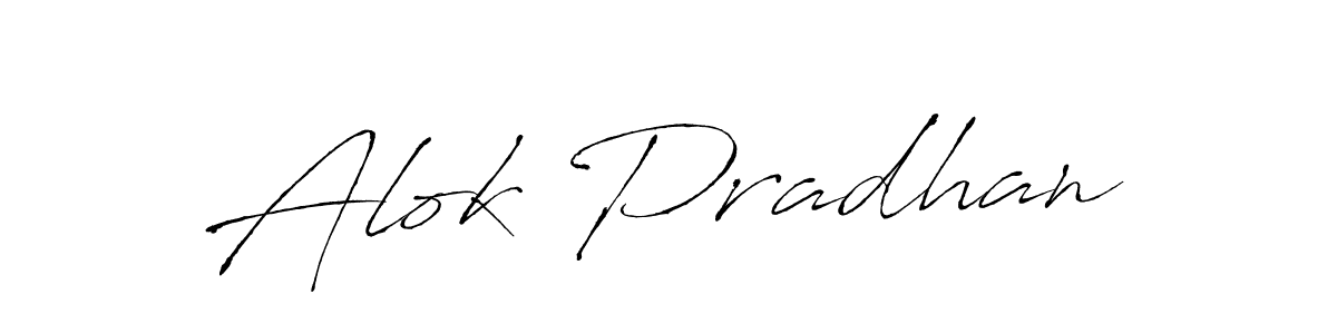 Alok Pradhan stylish signature style. Best Handwritten Sign (Antro_Vectra) for my name. Handwritten Signature Collection Ideas for my name Alok Pradhan. Alok Pradhan signature style 6 images and pictures png