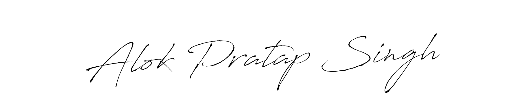 Make a beautiful signature design for name Alok Pratap Singh. With this signature (Antro_Vectra) style, you can create a handwritten signature for free. Alok Pratap Singh signature style 6 images and pictures png