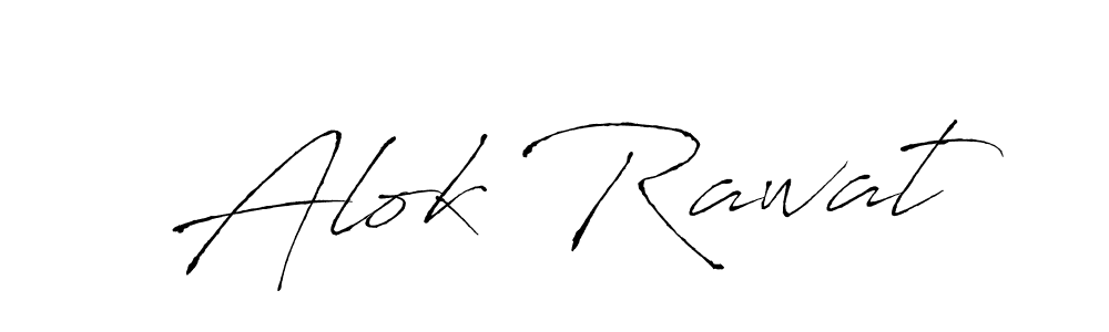 How to make Alok Rawat name signature. Use Antro_Vectra style for creating short signs online. This is the latest handwritten sign. Alok Rawat signature style 6 images and pictures png