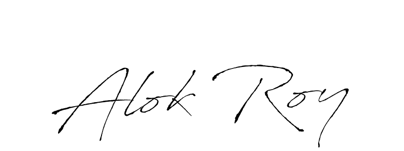 Design your own signature with our free online signature maker. With this signature software, you can create a handwritten (Antro_Vectra) signature for name Alok Roy. Alok Roy signature style 6 images and pictures png