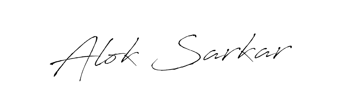 Create a beautiful signature design for name Alok Sarkar. With this signature (Antro_Vectra) fonts, you can make a handwritten signature for free. Alok Sarkar signature style 6 images and pictures png