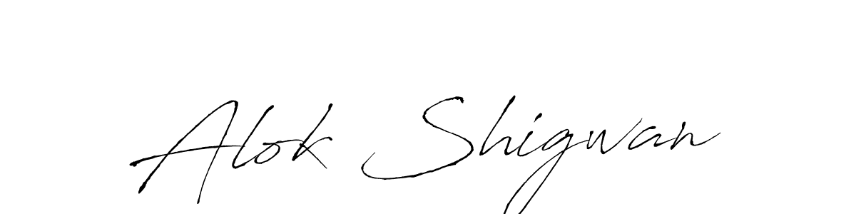 You should practise on your own different ways (Antro_Vectra) to write your name (Alok Shigwan) in signature. don't let someone else do it for you. Alok Shigwan signature style 6 images and pictures png