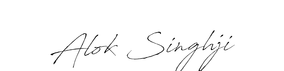 Alok Singhji stylish signature style. Best Handwritten Sign (Antro_Vectra) for my name. Handwritten Signature Collection Ideas for my name Alok Singhji. Alok Singhji signature style 6 images and pictures png