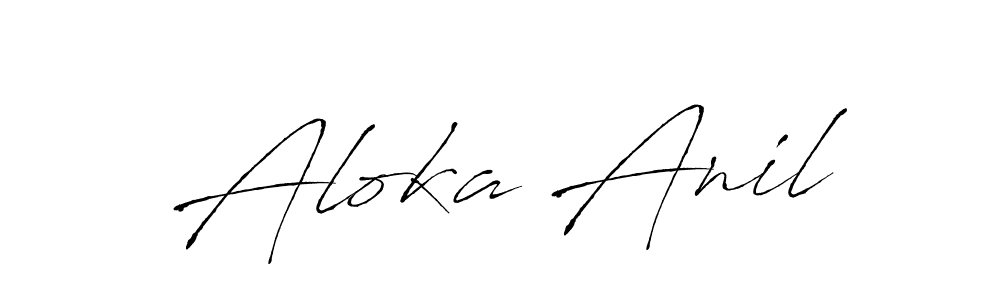 Make a beautiful signature design for name Aloka Anil. Use this online signature maker to create a handwritten signature for free. Aloka Anil signature style 6 images and pictures png