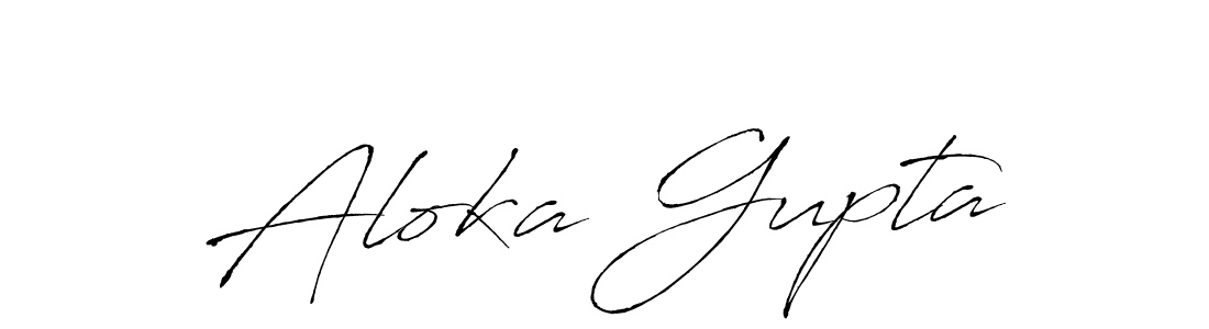 Antro_Vectra is a professional signature style that is perfect for those who want to add a touch of class to their signature. It is also a great choice for those who want to make their signature more unique. Get Aloka Gupta name to fancy signature for free. Aloka Gupta signature style 6 images and pictures png