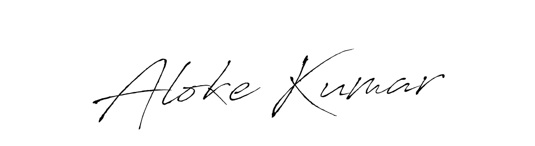 Aloke Kumar stylish signature style. Best Handwritten Sign (Antro_Vectra) for my name. Handwritten Signature Collection Ideas for my name Aloke Kumar. Aloke Kumar signature style 6 images and pictures png