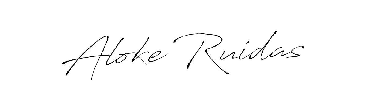 This is the best signature style for the Aloke Ruidas name. Also you like these signature font (Antro_Vectra). Mix name signature. Aloke Ruidas signature style 6 images and pictures png