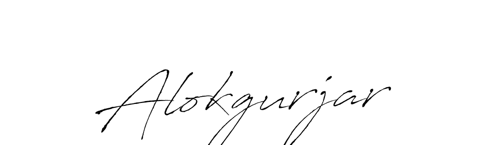 Design your own signature with our free online signature maker. With this signature software, you can create a handwritten (Antro_Vectra) signature for name Alokgurjar. Alokgurjar signature style 6 images and pictures png