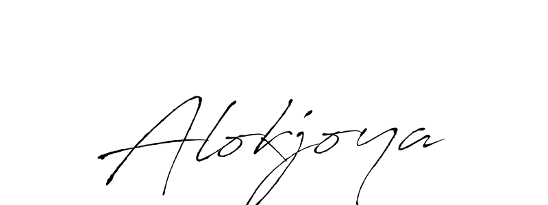 How to make Alokjoya signature? Antro_Vectra is a professional autograph style. Create handwritten signature for Alokjoya name. Alokjoya signature style 6 images and pictures png